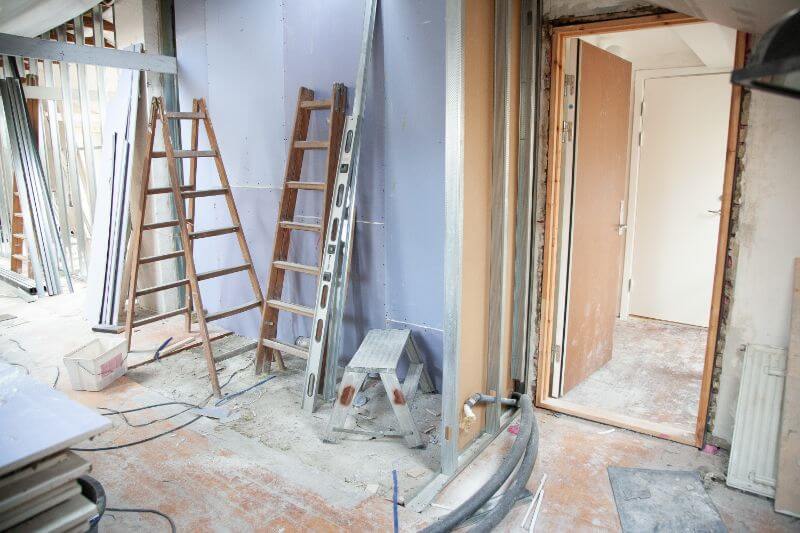 Room being refurbished