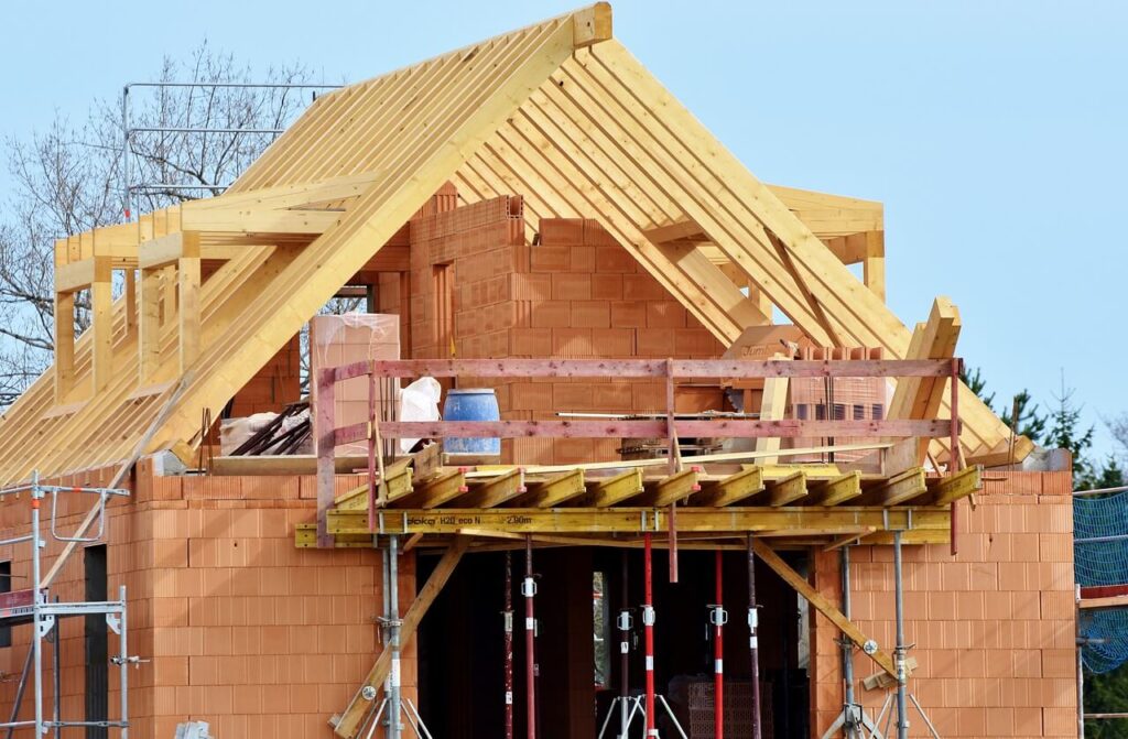 A house being built